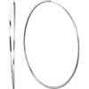 Sterling Silver 75mm Endless Hoop Tube Earrings