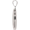 14k White Gold Oval Locket