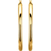 14k Yellow Gold 40mm Tube Hoop Earrings