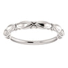 14k White Gold Band , Size 7