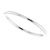 14k White Gold 1mm Comfort Fit Band, Size 6.5