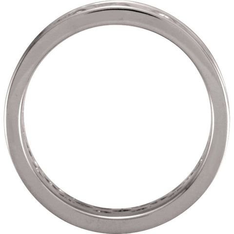 14k White Gold 8mm Celtic Band Size 6
