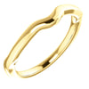 14K Yellow Gold Matching Band For 6.5mm Round Ring (Size 6)