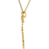 14k Yellow Gold Decorative Dangle 18" Necklace