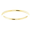 14k Yellow Gold 1mm Comfort Fit Band, Size 6