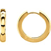14K Yellow Gold 17.5mm Hinged Hoop Earrings