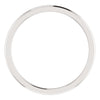 14k White Gold 1mm Comfort Fit Band, Size 5