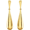 14k Yellow Gold Pierced Style Earrings