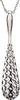 14K White Gold Teardrop Shaped 18-Inch Necklace