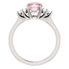 14k White Gold Morganite & 1/5 CTW Diamond Ring, Size 7