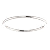 14k White Gold 1mm Comfort Fit Band, Size 6.5