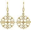 14k Yellow Gold Decorative Earrings