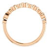 14k Rose Gold 1/3 CTW Diamond Ring, Size 7