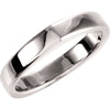Band for Matching Square Shank Solitaire Mounting in Platinum (Size 7)