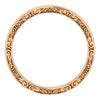 14k Rose Gold 4mm Sculptural-Inspired Relief Pattern Band Size 9.5