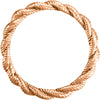14k Rose Gold Twisted Rope Band Size 7