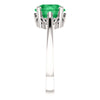 14k White Gold Chatham® Created Emerald Ring, Size 7