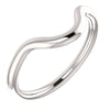 Platinum Matching Band For 8X6mm Oval Ring (Size 6)