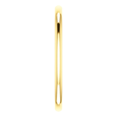 14k Yellow Gold 1.5mm Comfort Fit Band, Size 7.5