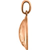 14k Rose Gold Hammered Disk Pendant