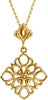 Precious Metal Fashion Necklace in 14k Yellow Gold ( 18.00-Inch )