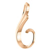 14k Rose Gold Freeform Chain Slide