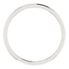 14k White Gold 1mm Comfort Fit Band, Size 7