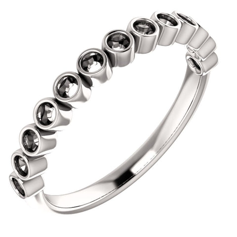 14k White Gold 1/4 CTW Diamond Ring, Size 7