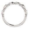 14k White Gold Band , Size 7