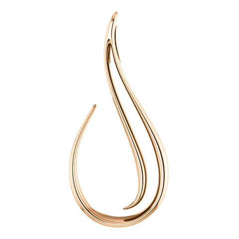 14k Rose Gold Freeform Pendant