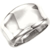 Continuum Sterling Silver Concave Ring (Size 6)
