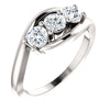 14k White Gold 3/4 ctw. Diamond Anniversary Ring, Size 7