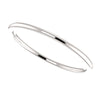 14k White Gold 1mm Comfort Fit Band, Size 5