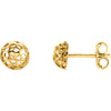14k Yellow Gold Pierced Style Earrings