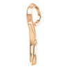 14k Rose Gold Freeform Chain Slide