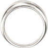 Continuum Sterling Silver Concave Ring, Size 7