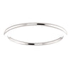 14k White Gold 1mm Comfort Fit Band, Size 5.5