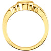 14k Yellow Gold Oval Signet Ring, Size 6