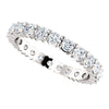 14k White Gold 1 1/6 CTW Diamond Eternity Band Size 5