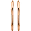 14k Rose Gold 48mm Tube Hoop Earrings