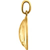 14k Yellow Gold Hammered Disk Pendant