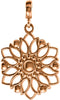 Decorative Dangle Pendant in 14K Rose Gold