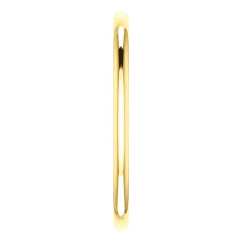 14k Yellow Gold 1.5mm Comfort Fit Band, Size 6.5