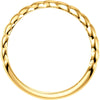 14k Yellow Gold Stackable Ring, Size 7