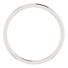 14k White Gold 1mm Comfort Fit Band, Size 8