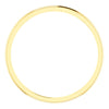 14k Yellow Gold 1mm Half Round Wedding Band, Size 6