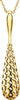 14K Yellow Gold Teardrop Shaped 18-Inch Necklace
