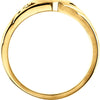 14k Yellow Gold Heart Signet Ring, Size 6