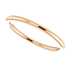 14k Rose Gold 1.5mm Comfort Fit Band, Size 7.5