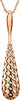 Teardrop Shaped 18-Inch Necklace in 14K Rose Gold